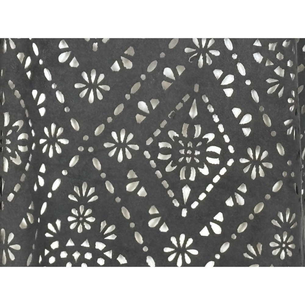 Black‎ Eyelet Cutout Cami Tank Top Womens Size M Asymmetrical Hem Festival Indie - Picture 6 of 16